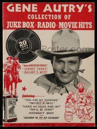 4a263 GENE AUTRY magazine '36 his collection of Juke Box, Radio & Movie Hits!