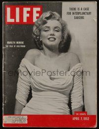 4a325 LIFE MAGAZINE magazine April 7, 1952 sexy Marilyn Monroe is The Talk of Hollywood!