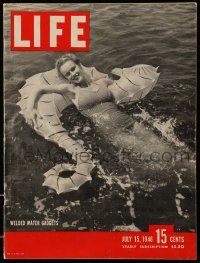 4a322 LIFE MAGAZINE magazine July 15, 1946 21 year-old Truman Capote, new Guy Madison movie!