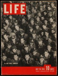 4a321 LIFE MAGAZINE magazine July 26, 1943 portrait of 8th Air Force bombers by David Scherman!