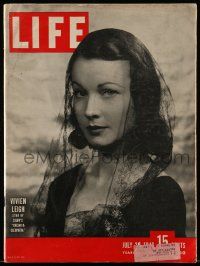4a323 LIFE MAGAZINE magazine July 29, 1946 Vivien Leigh in Caesar & Cleopatra by Philippe Halsman!