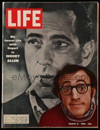 4a336 LIFE MAGAZINE magazine March 21, 1969 My Secret Life with Humphrey Bogart by Woody Allen!