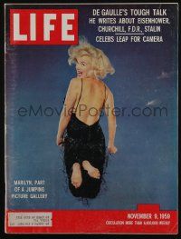 4a329 LIFE MAGAZINE magazine November 9, 1959 Marilyn Monroe, Part of a Jumping Picture Gallery!