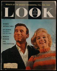 4a345 LOOK magazine July 5, 1960 sexy Marilyn Monroe & Yves Montand by Jerome Zerbe!