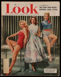 4a343 LOOK magazine June 30, 1953 sexy Marilyn Monroe, Lauren Bacall & Betty Grable!