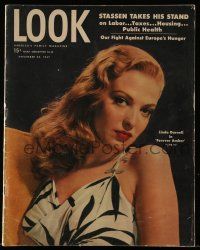 4a341 LOOK magazine November 25, 1947 sexy Linda Darnell starring in Forever Amber!