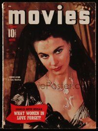 4a277 MODERN MOVIES magazine February 1941 close up of Vivien Leigh starring in Lady Hamilton!