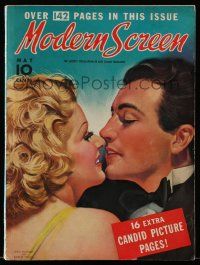 4a400 MODERN SCREEN magazine May 1937 great art of Jean Harlow & Robert Taylor by Earl Christy!