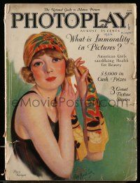 4a367 PHOTOPLAY magazine August 1926 art of pretty Doris Kenyon by Carl Van Buskirk!