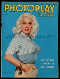 4a383 PHOTOPLAY English magazine December 1957 close portrait of sexiest Mamie Van Doren