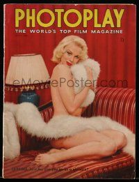4a382 PHOTOPLAY English magazine March 1956 sexy naked Sabrina & her gimmick by Russell Gay!