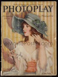 4a361 PHOTOPLAY magazine November 1919 art of pretty Lillian Gish by Alfred Cheney Johnston!
