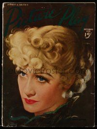 4a427 PICTURE PLAY magazine September 1936 great artwork portrait of pretty Miriam Hopkins!