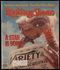 4a292 ROLLING STONE magazine July 22, 1982 great cover photo of ET, spaceman that saved Hollywood!