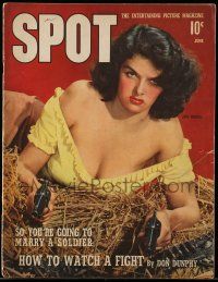 4a302 SPOT magazine June 1942 sexy Jane Russell in The Outlaw by George Hurrell!