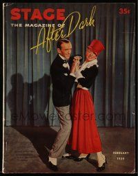 4a303 STAGE magazine February 1939 Fred Astaire & Ginger Rogers as Vernon & Irene Castle!
