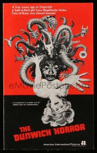 4a598 DUNWICH HORROR pressbook '70 AIP horror, sexy Sandra Dee in Lovecraft's tale of terror!