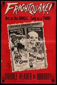 4a640 FROM HELL IT CAME/DISEMBODIED pressbook '57 horror hot as the JUNGLE, cold as a TOMB!