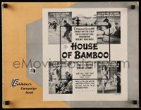 4a678 HOUSE OF BAMBOO pressbook '55 Sam Fuller, Robert Ryan, Robert Stack, sexy Shirley Yamaguchi!