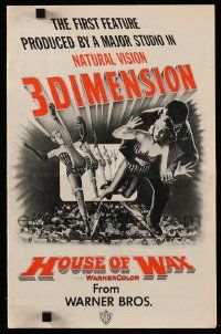 4a679 HOUSE OF WAX 3D pressbook '53 the first feature produced by a major studio in 3-Dimension!