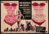 4a682 HOW TO STUFF A WILD BIKINI pressbook '65 Annette Funicello, motorcycles & sexy girls!
