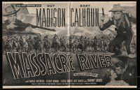 4a769 MASSACRE RIVER pressbook '49 Guy Madison & Rory Calhoun, Carole Mathews, Civil War!