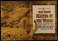 4a771 MASTER OF THE WORLD pressbook '61 Jules Verne, Vincent Price, art of enormous flying machine!