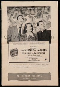4a782 MIRACLE OF THE BELLS pressbook '48 Frank Sinatra, Alida Valli, Fred MacMurray, Irving Pichel