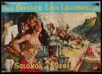 4a903 SOLOMON & SHEBA pressbook '59 art of Yul Brynner with hair & super sexy Gina Lollobrigida!