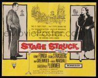 4a914 STAGE STRUCK pressbook '58 star maker Henry Fonda & starry-eyed unknown Susan Strasberg!