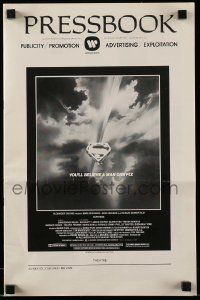4a922 SUPERMAN pressbook '78 comic book hero Christopher Reeve, classic, Bob Peak art!