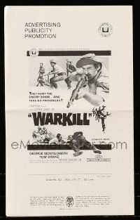 4a978 WARKILL pressbook '68 they hunt the enemy down and take no prisoners in World War II!