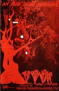 4a536 BUSHWHACKER pressbook '68 sexploitation, Merci Montello, wild horror images!