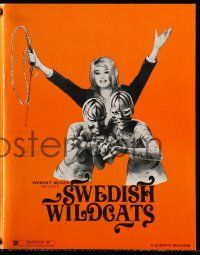 4a606 EVERY AFTERNOON pressbook '72 Joe Sarno, Diana Dors with her sexy Swedish Wildcats!