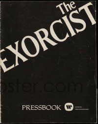 4a609 EXORCIST pressbook '74 William Friedkin, Max Von Sydow, William Peter Blatty classic!