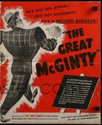 4a660 GREAT McGINTY pressbook '40 Preston Sturges comedy classic, Akim Tamiroff, Donlevy, rare!