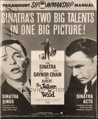 4a692 JOKER IS WILD pressbook '57 Frank Sinatra, sexy Mitzi Gaynor, Jeanne Crain!