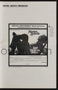 4a718 LAST TANGO IN PARIS pressbook '73 Marlon Brando, Maria Schneider, Bernardo Bertolucci
