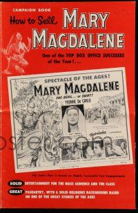 4a760 MARY MAGDALENE pressbook '60 La Spada e la croce, Yvonne De Carlo, she-devil or saint?