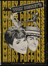 4a765 MARY POPPINS pressbook R73 Julie Andrews & Dick Van Dyke in Disney classic!