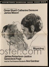 4a776 MAYERLING pressbook '69 no woman could satisfy Omar Sharif until Catherine Deneuve!