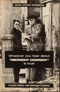 4a779 MIDNIGHT COWBOY pressbook '69 Dustin Hoffman, Jon Voight, John Schlesinger classic!