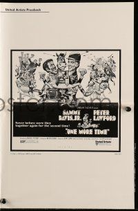 4a818 ONE MORE TIME pressbook '70 Jack Davis art of Sammy Davis & Peter Lawford as Salt & Pepper!