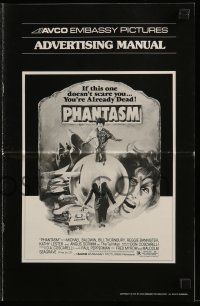 4a832 PHANTASM pressbook '79 if this one doesn't scare you, you're already dead!