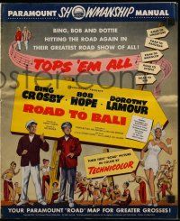 4a858 ROAD TO BALI pressbook '52 Bing Crosby, Bob Hope & sexy Dorothy Lamour in Indonesia!