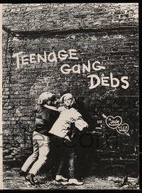4a932 TEENAGE GANG DEBS pressbook '66 under-aged, over-sexed, kick-happy, reckless & willing!
