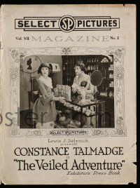 4a967 VEILED ADVENTURE pressbook '19 Constance Talmadge tricks Harrison Ford into marriage!