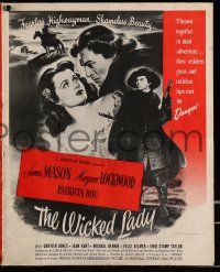 4a988 WICKED LADY pressbook '46 James Mason meets his match, Margaret Lockwood!