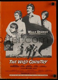 4a989 WILD COUNTRY pressbook '71 Disney, Vera Miles, Ron Howard and brother Clint Howard!