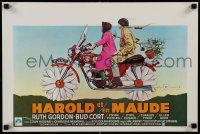 4b263 HAROLD & MAUDE Belgian '71 art of Ruth Gordon & Bud Cort equipped to deal with life!